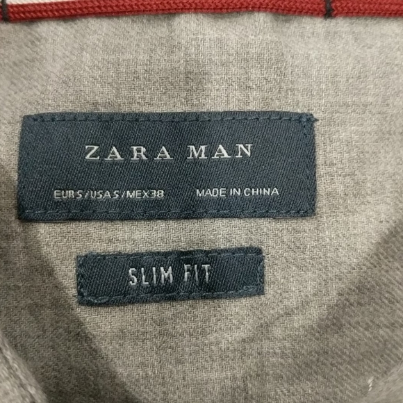 NWT Zara grey button up flannel collection - Picture 5 of 7